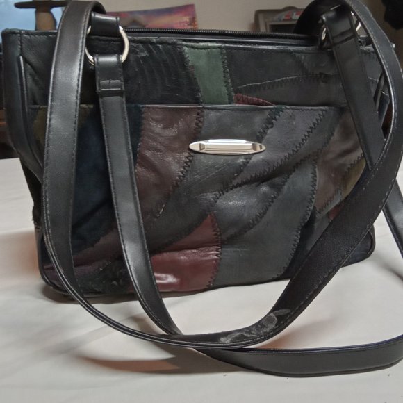 Handbags - EUC Vintage Multi Color Patchwork Leather Purse